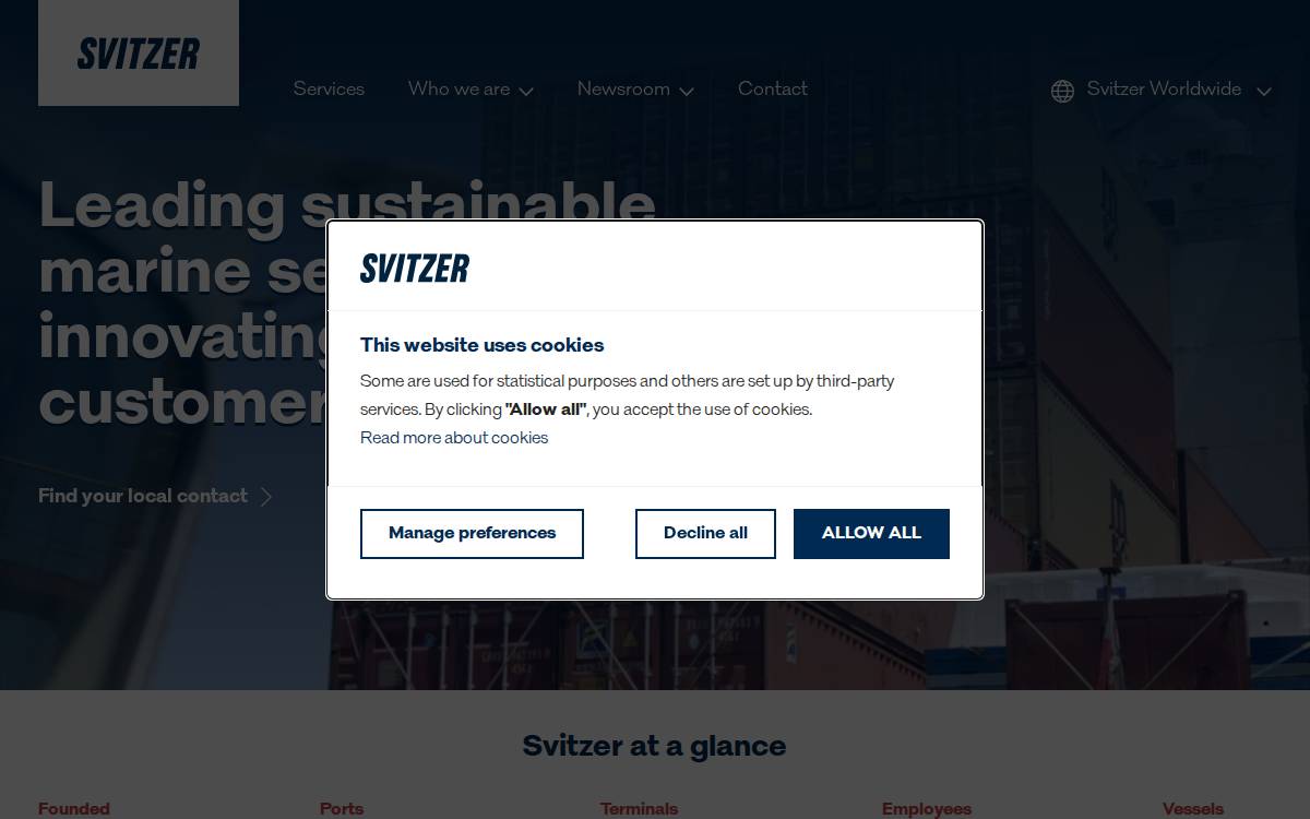 Svitzer website preview