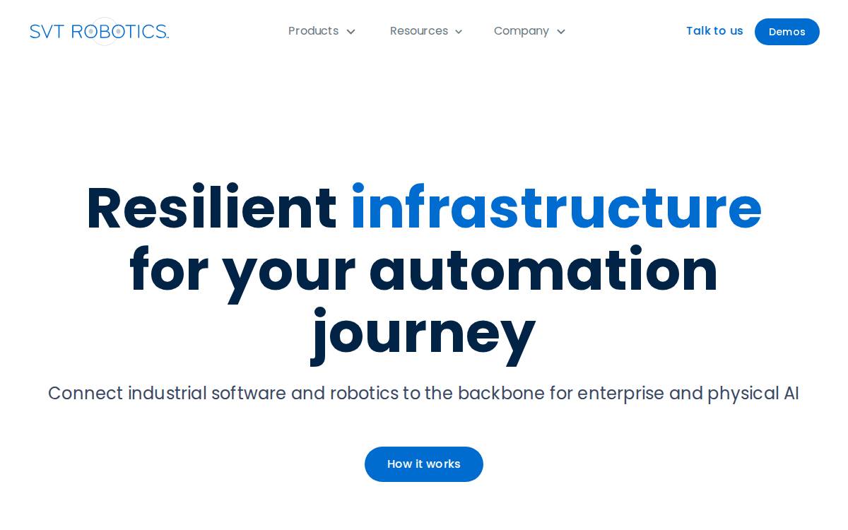 SVT Robotics website preview