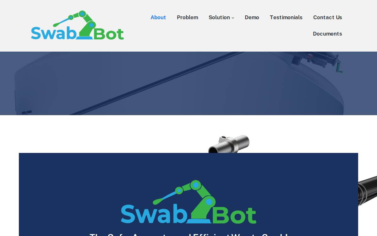 Swabbot website preview