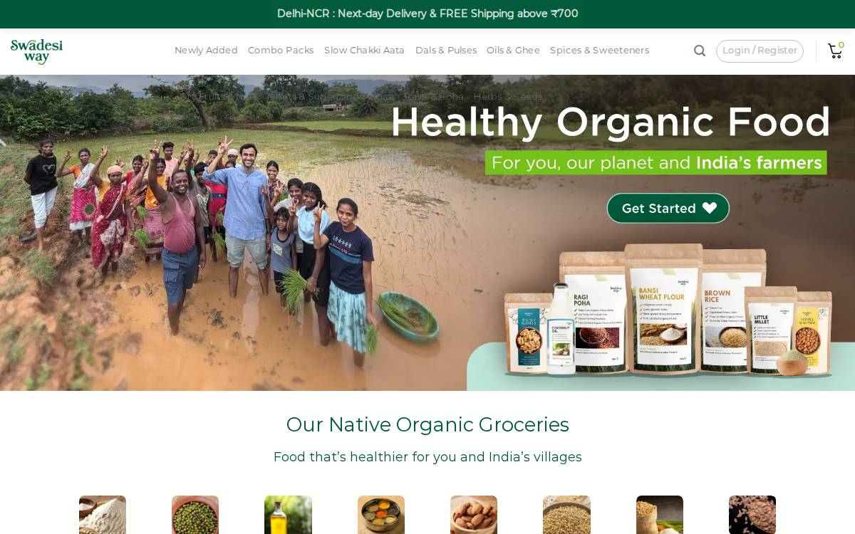 Swadesi Way website preview