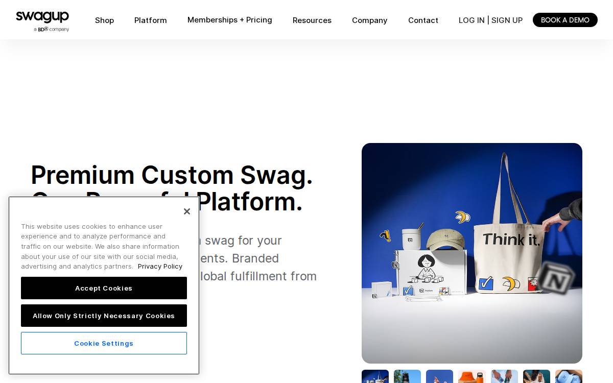 Swagup website preview