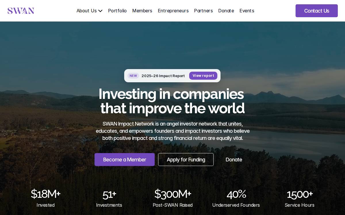 SWAN website preview