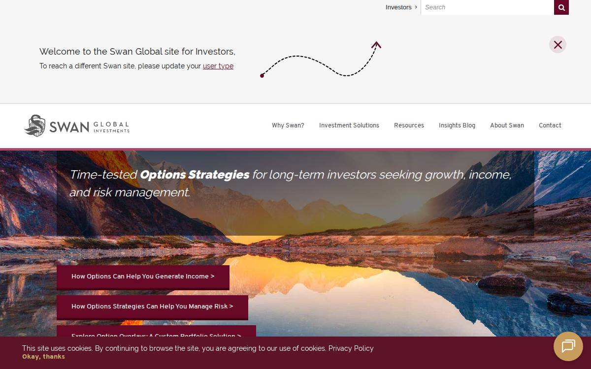 Swan Global Investments website preview