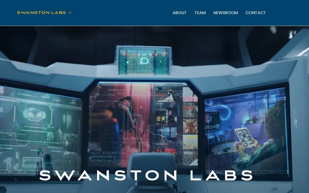 Swanston Labs website preview
