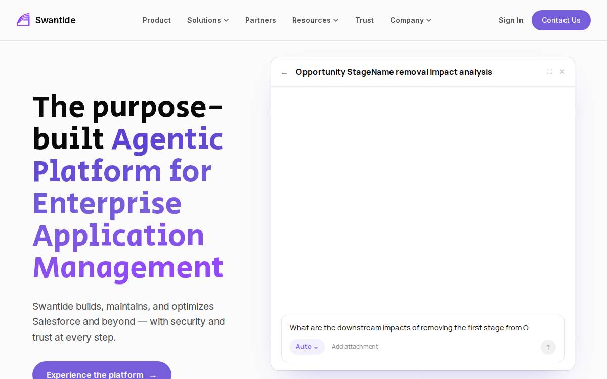 Swantide website preview