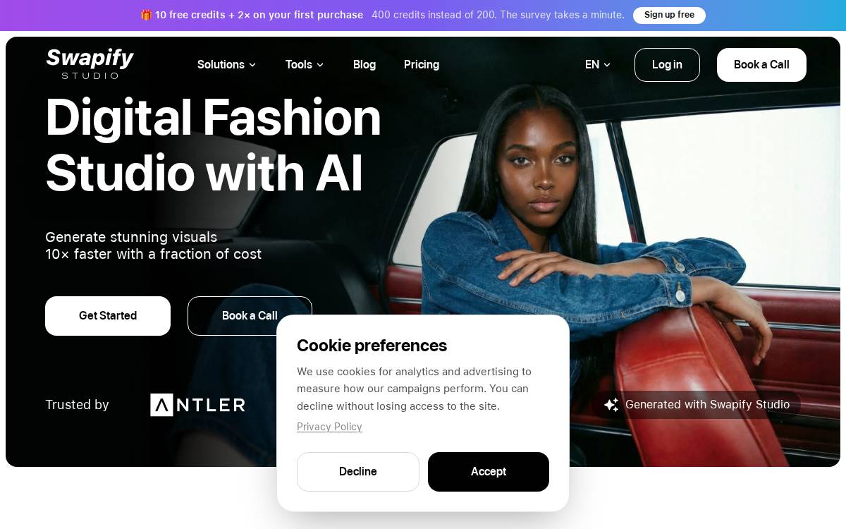 Swapify website preview