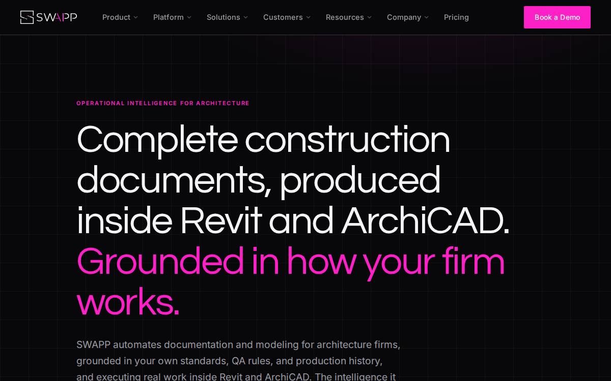 Swapp website preview