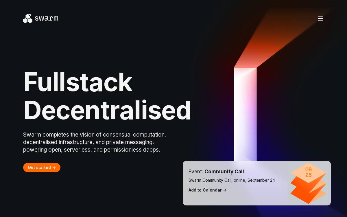 SWARM website preview