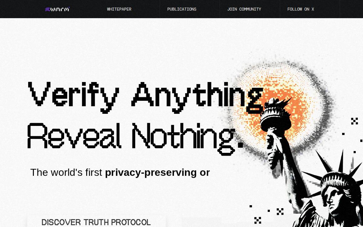 Swarmnetwork website preview
