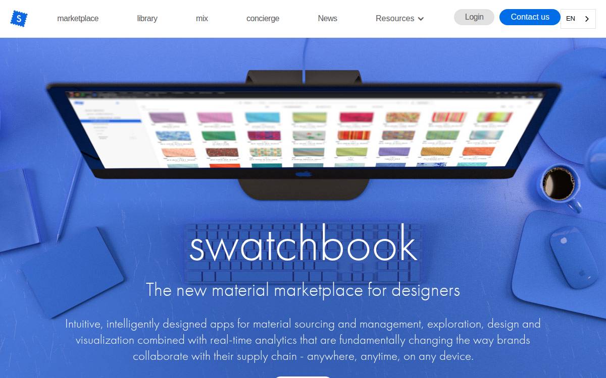 Swatchbook website preview