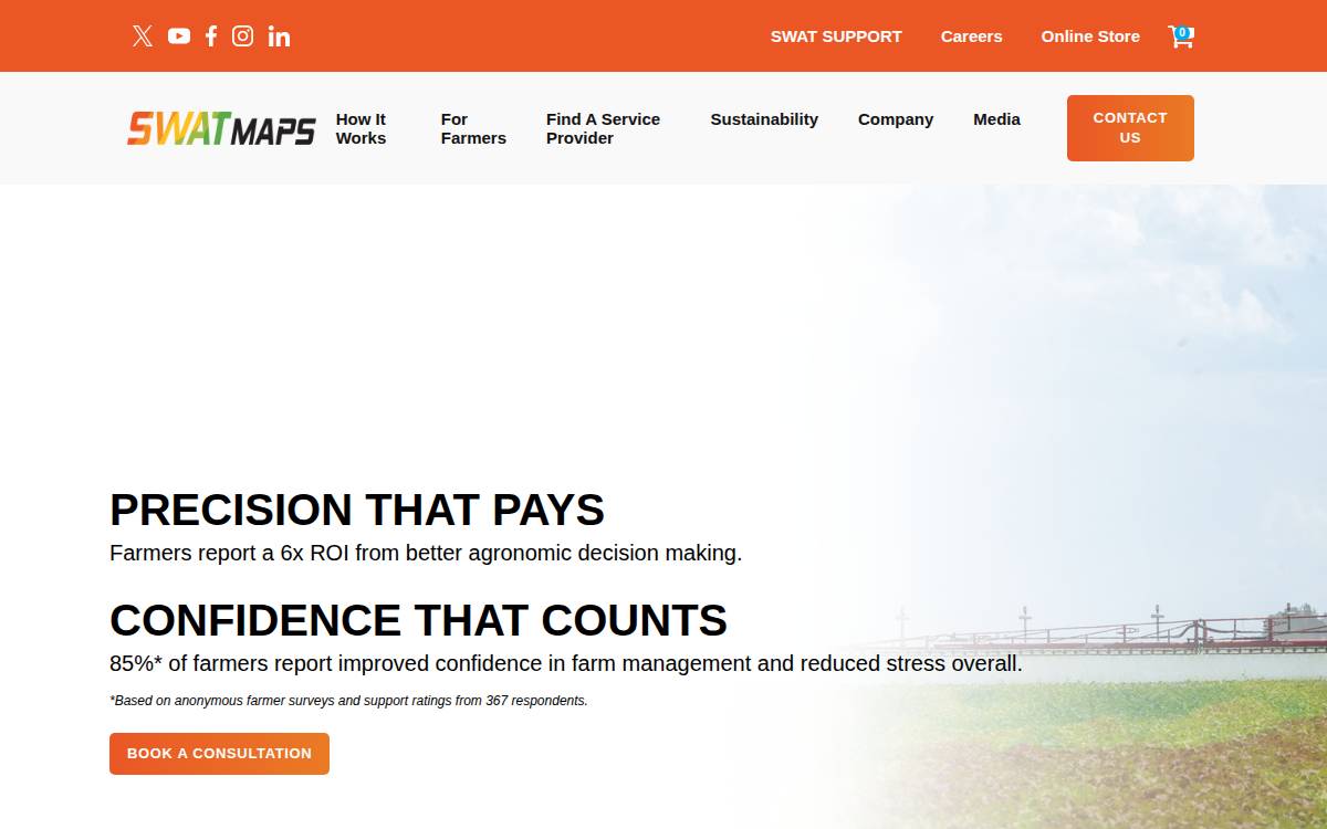 Swatmaps website preview