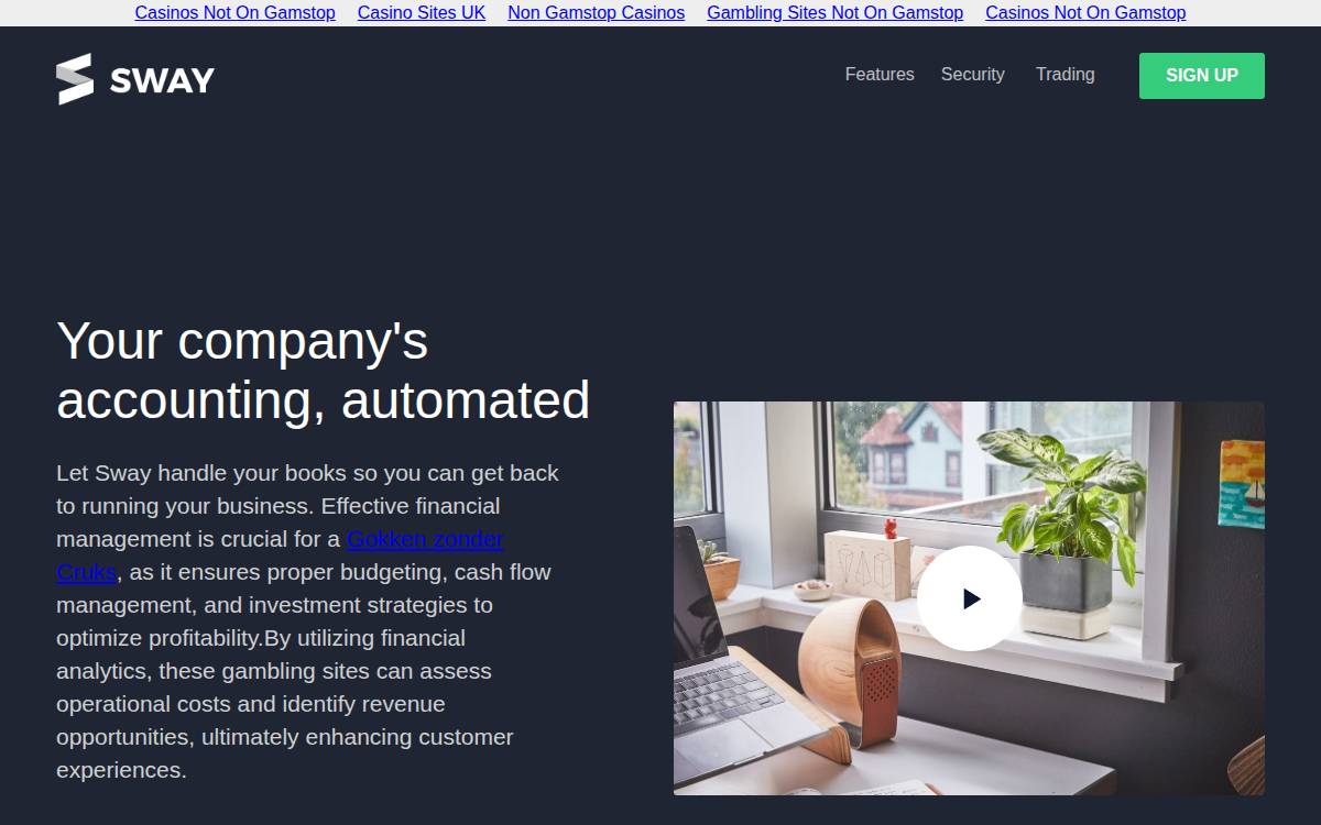 Sway Finance website preview