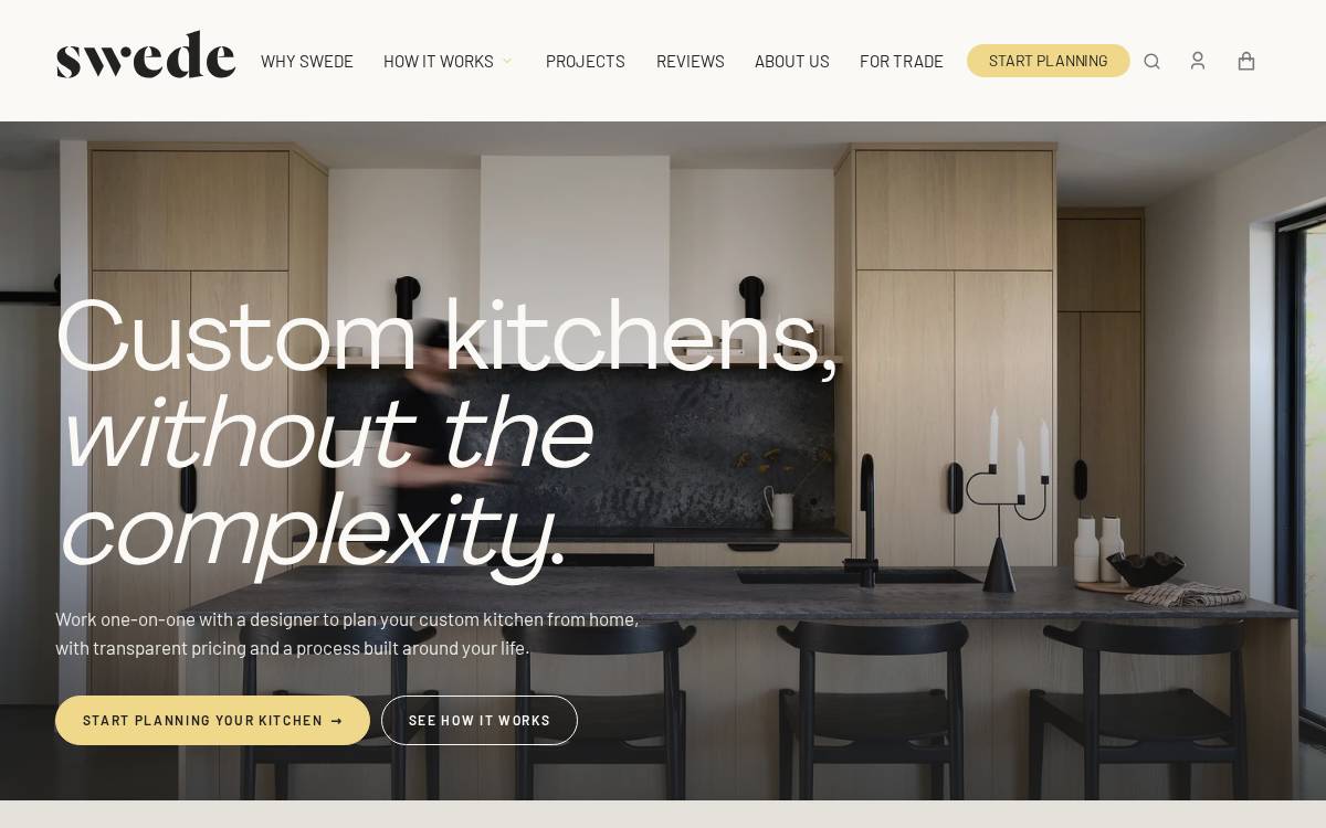 Swede website preview