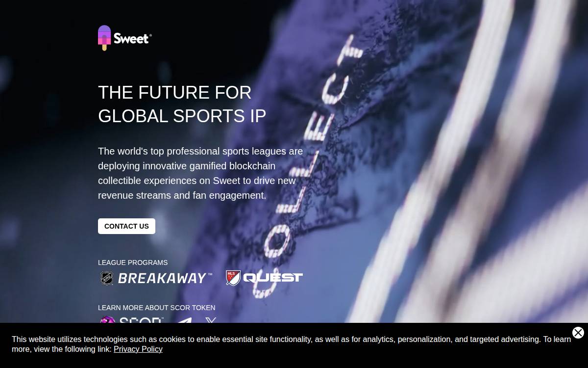 Sweet website preview