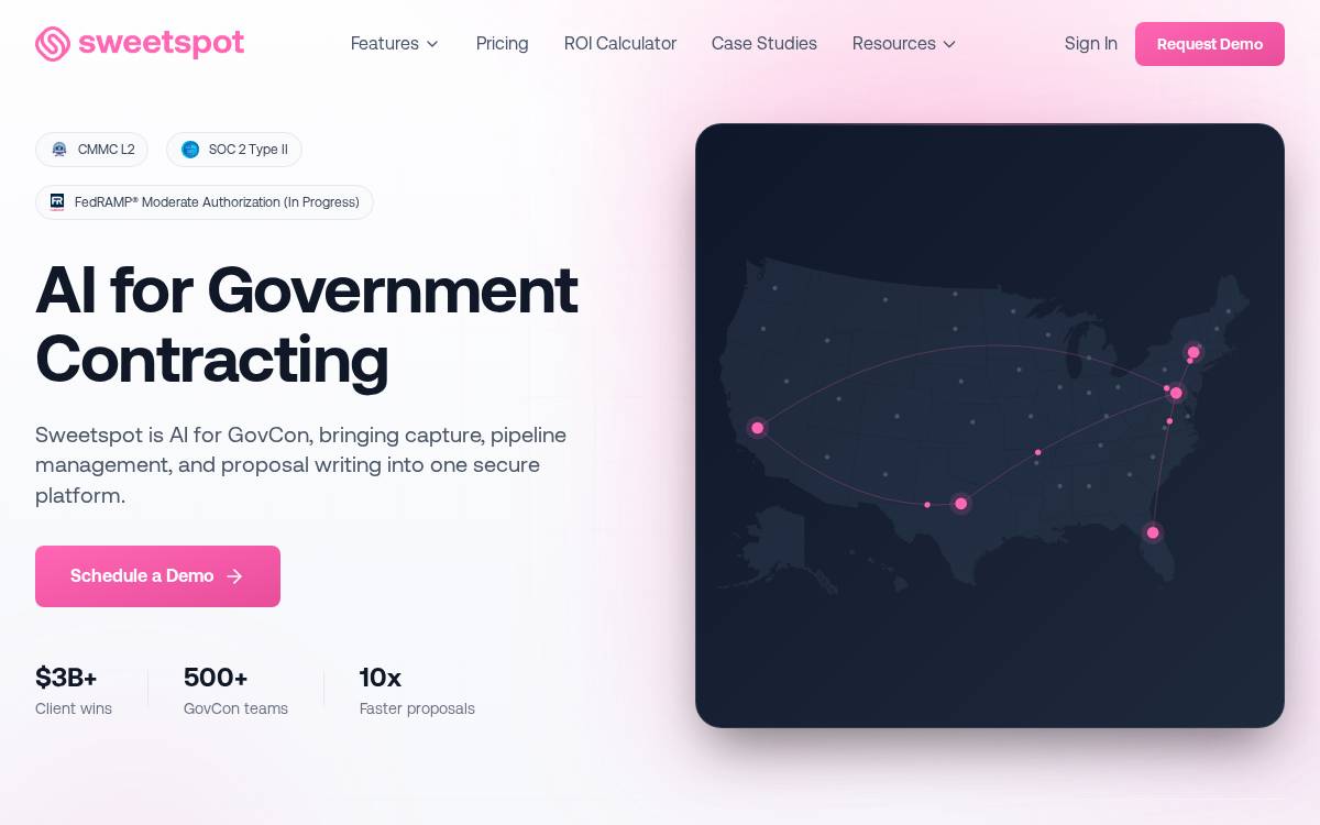 Sweetspot website preview
