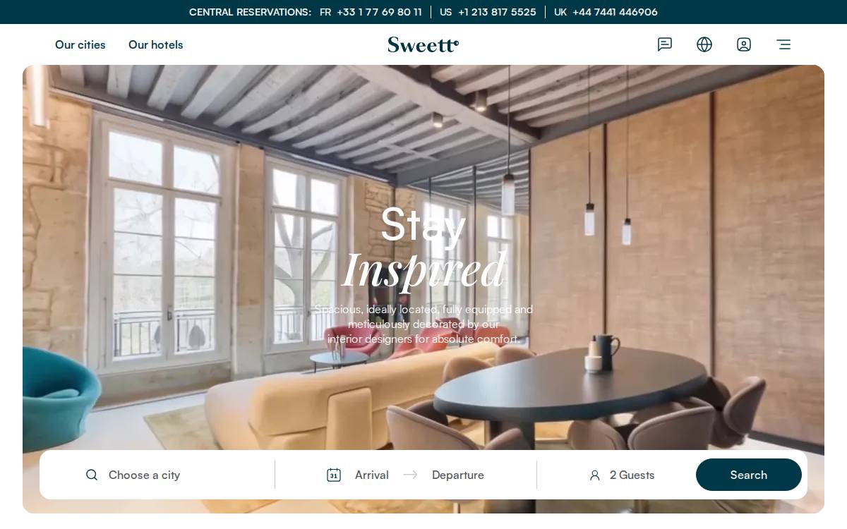 Sweett website preview