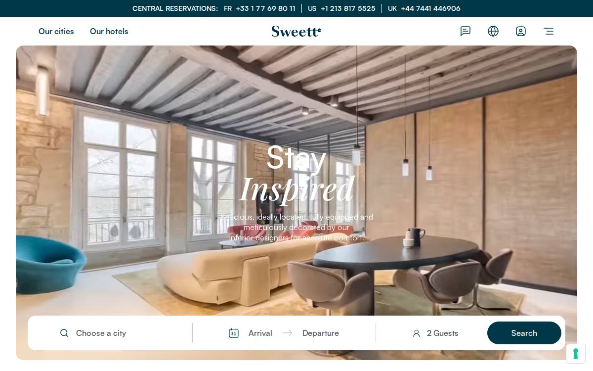 Sweett website preview