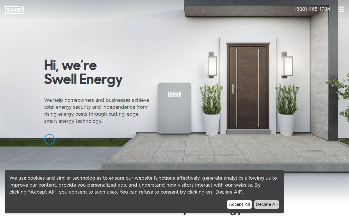 Swell Energy +More website preview