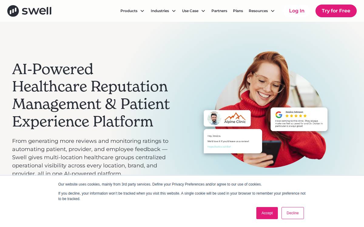 Swellcx website preview