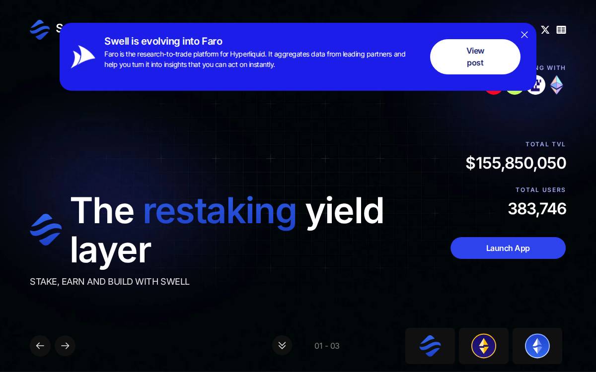 Swell Network website preview