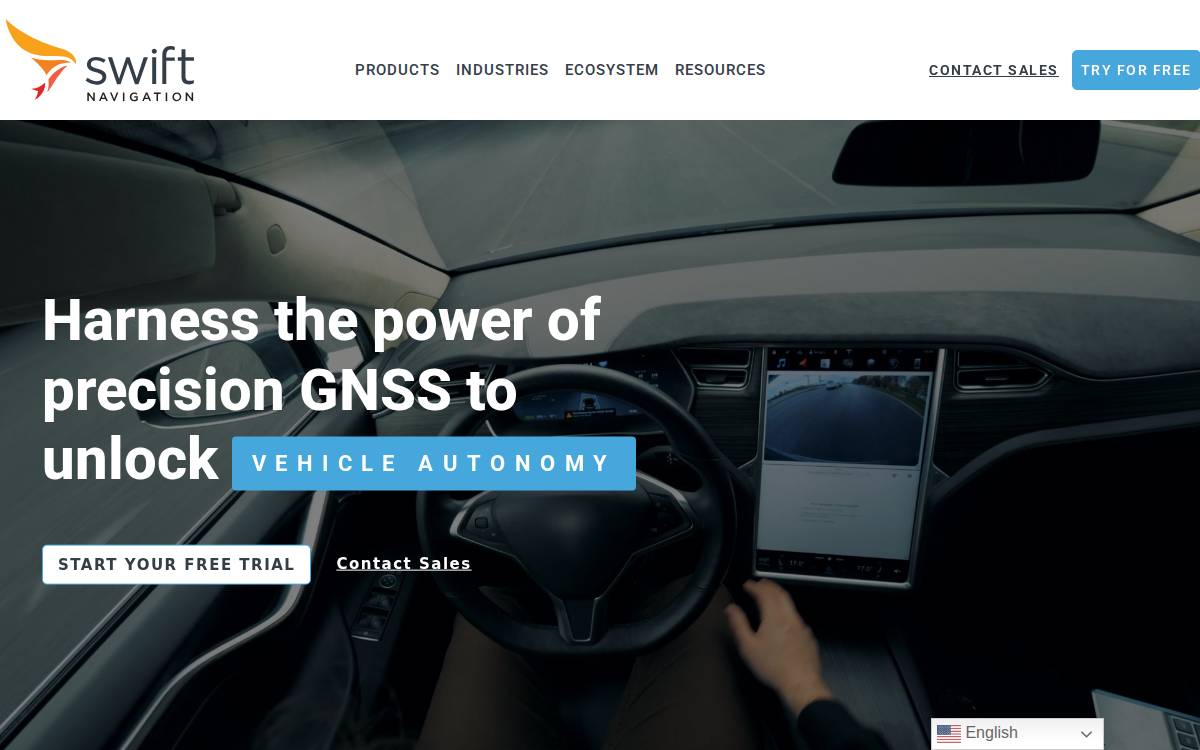 Swift Navigation website preview