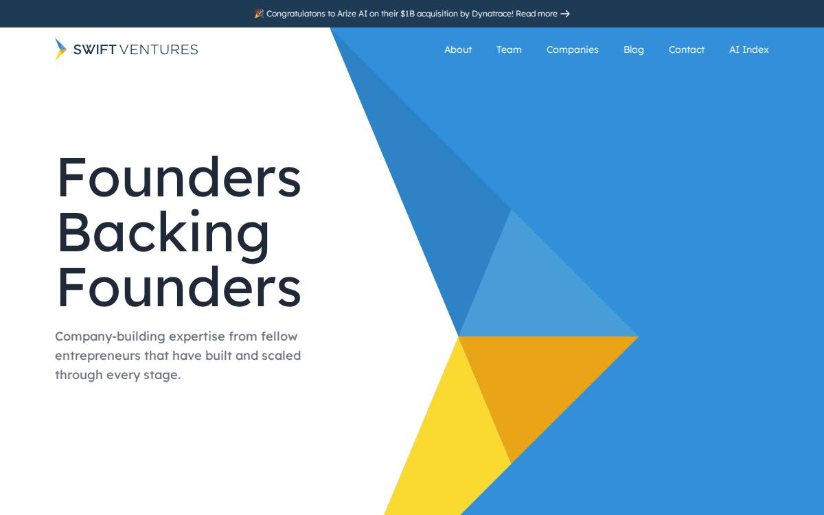 Swift Ventures website preview