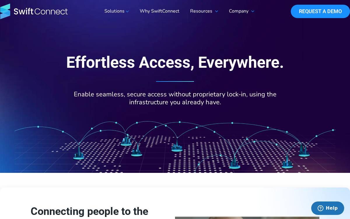 SwiftConnect website preview
