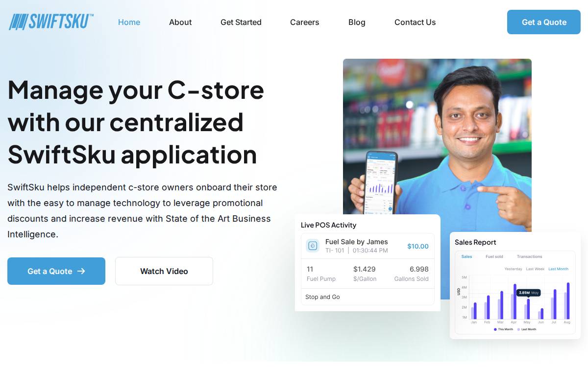 SwiftSku website preview