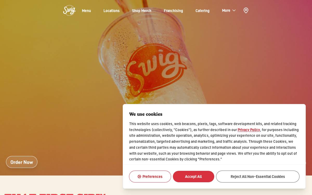 Swig website preview
