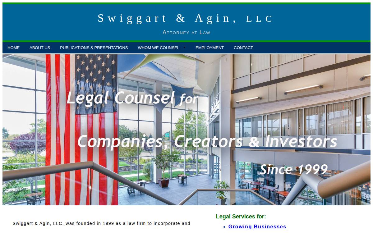 Swiggartagin website preview