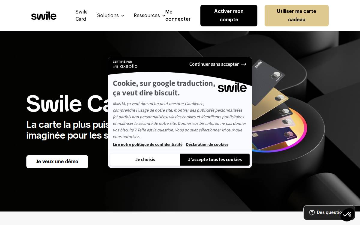 Swile website preview