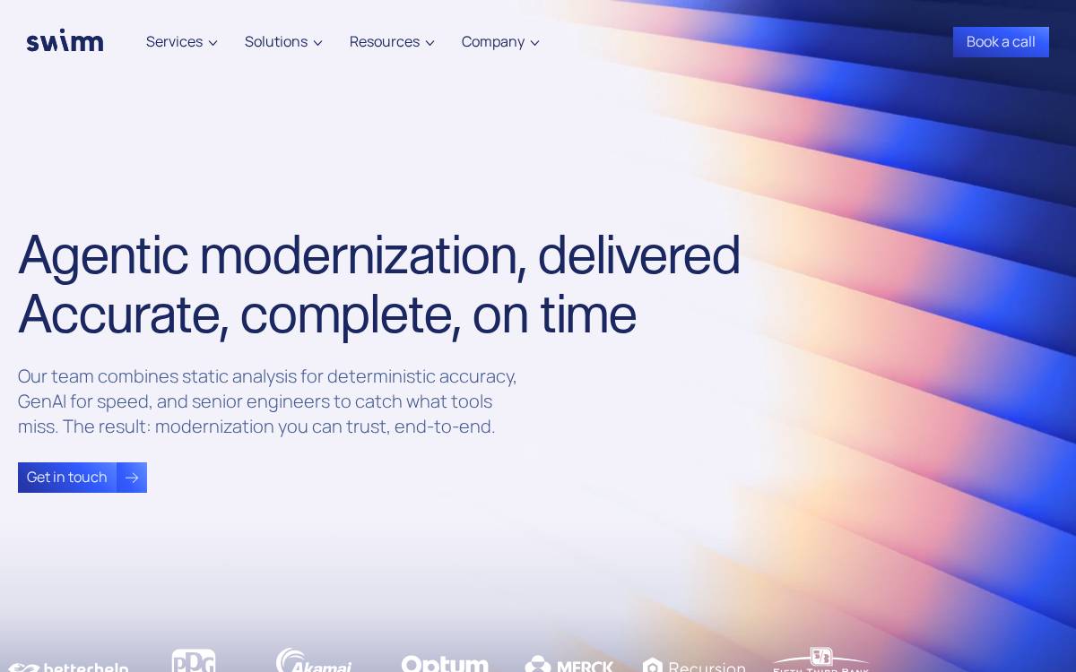 Swimm website preview