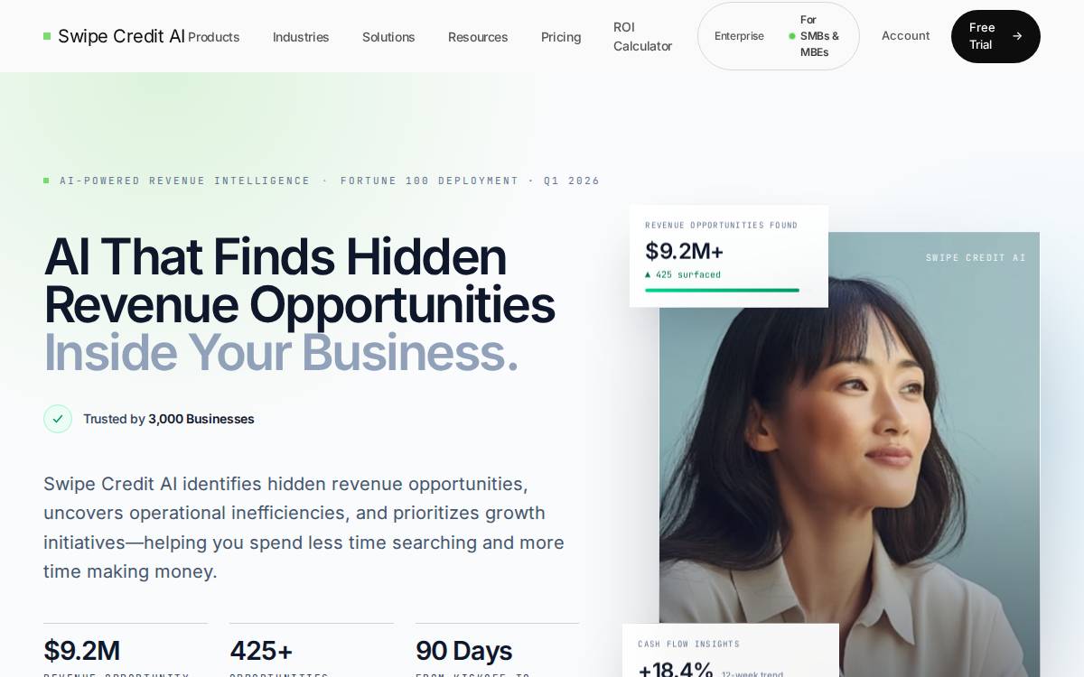 Swipe Credit website preview