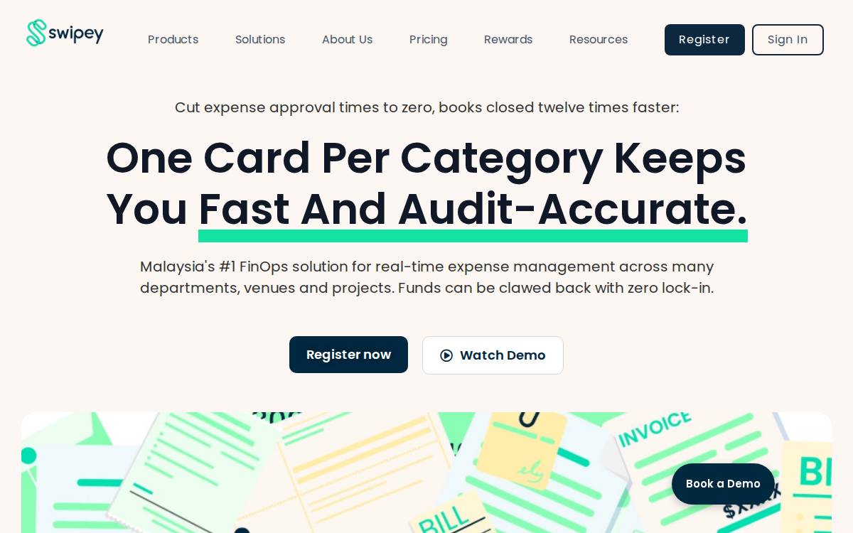 Swipey website preview