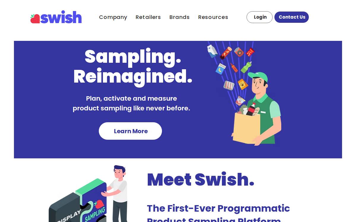 Swishbx website preview