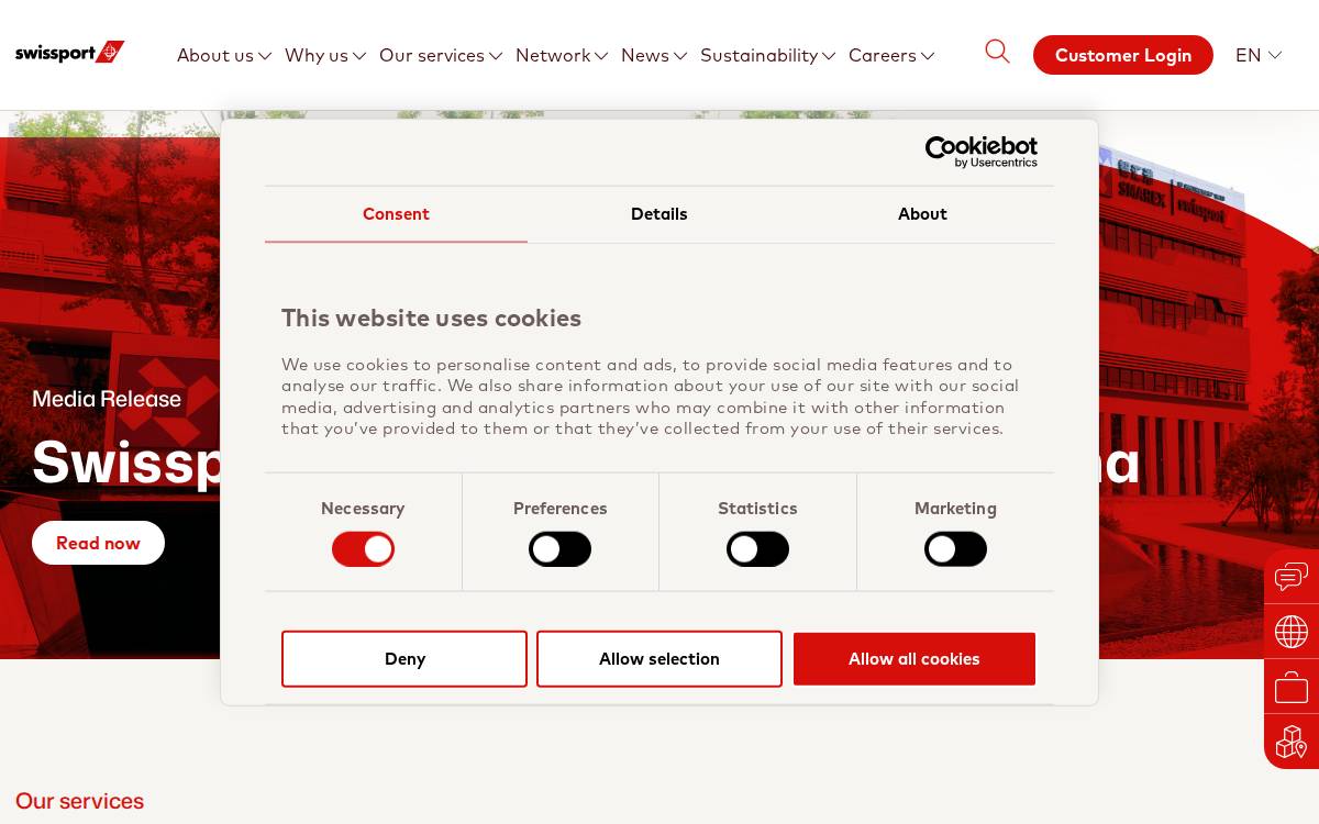 Swissport website preview