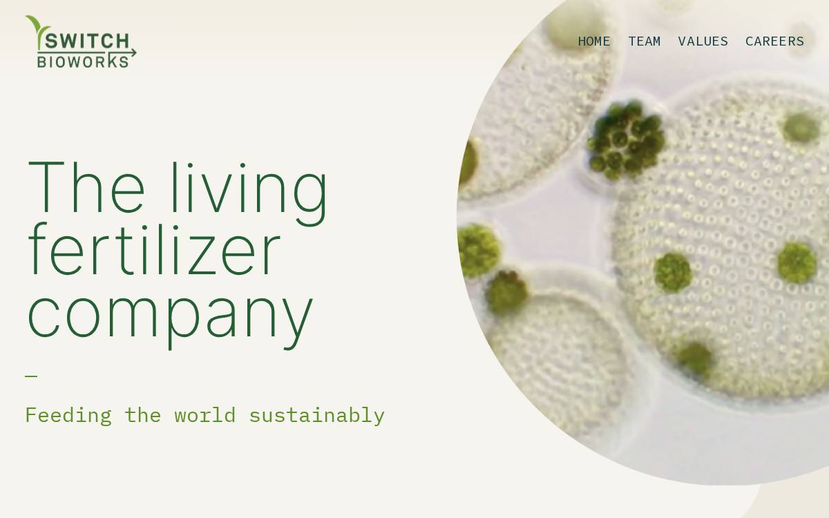 Switch Bioworks website preview