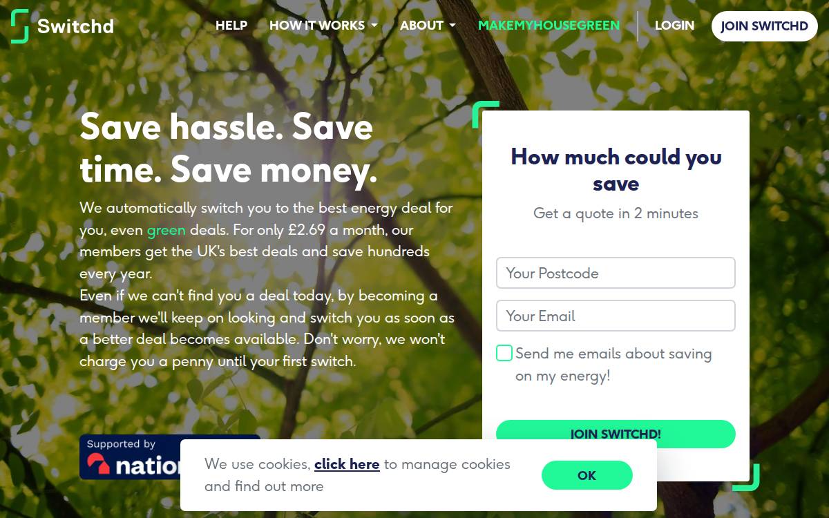Switchd website preview