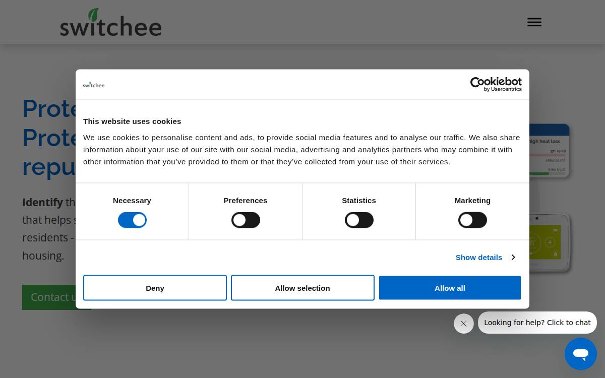 Switchee website preview