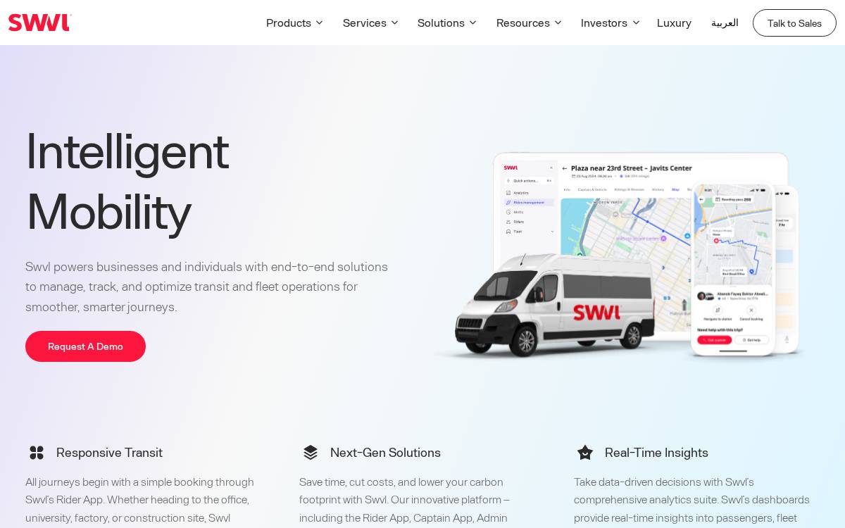 SWVL website preview
