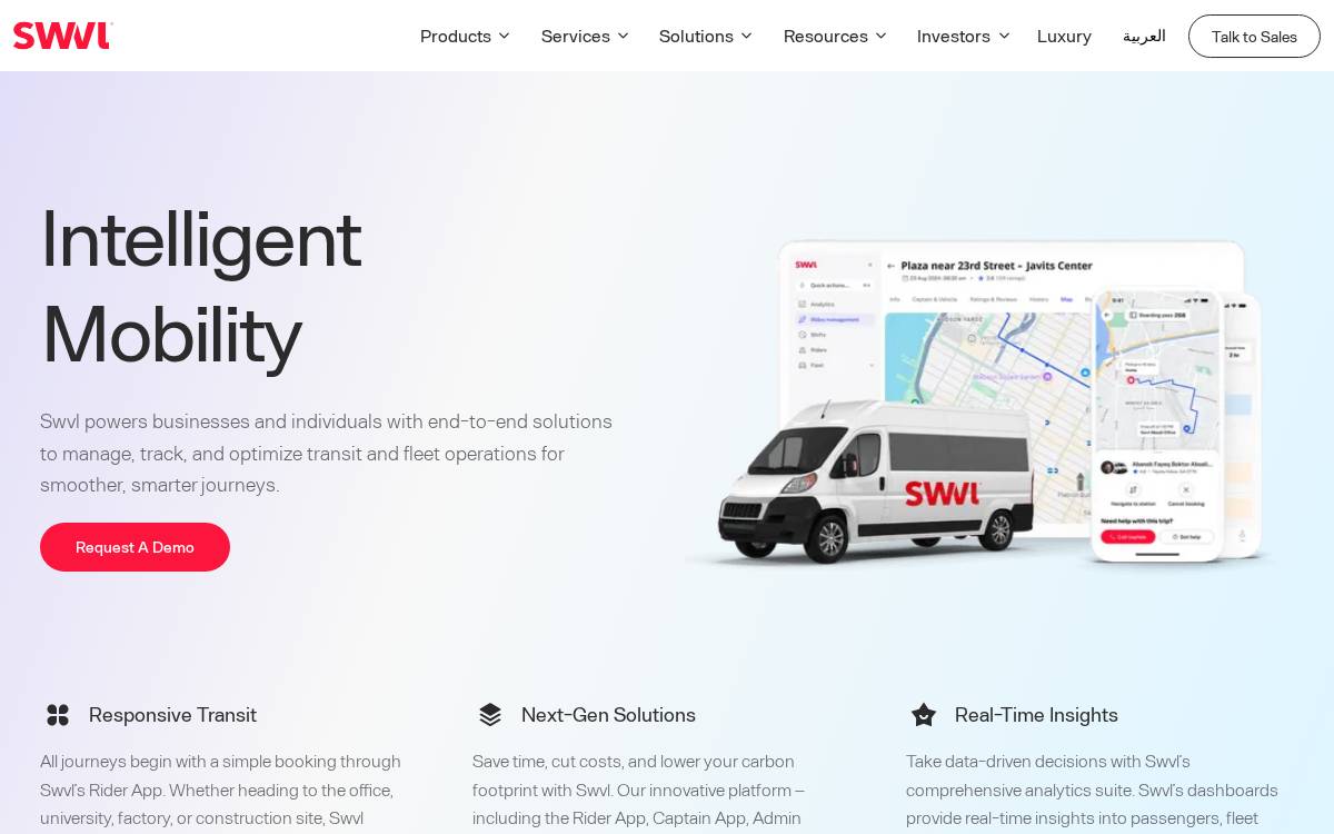 Swvl website preview