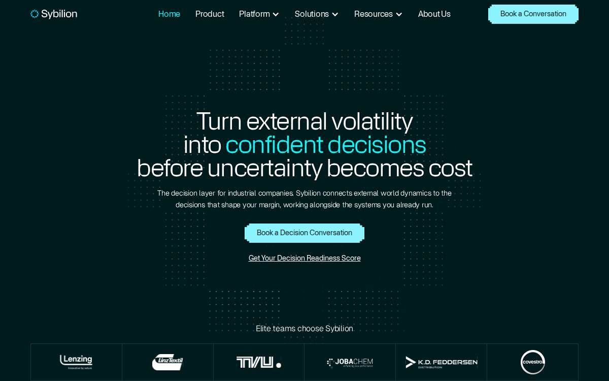 Sybilion website preview