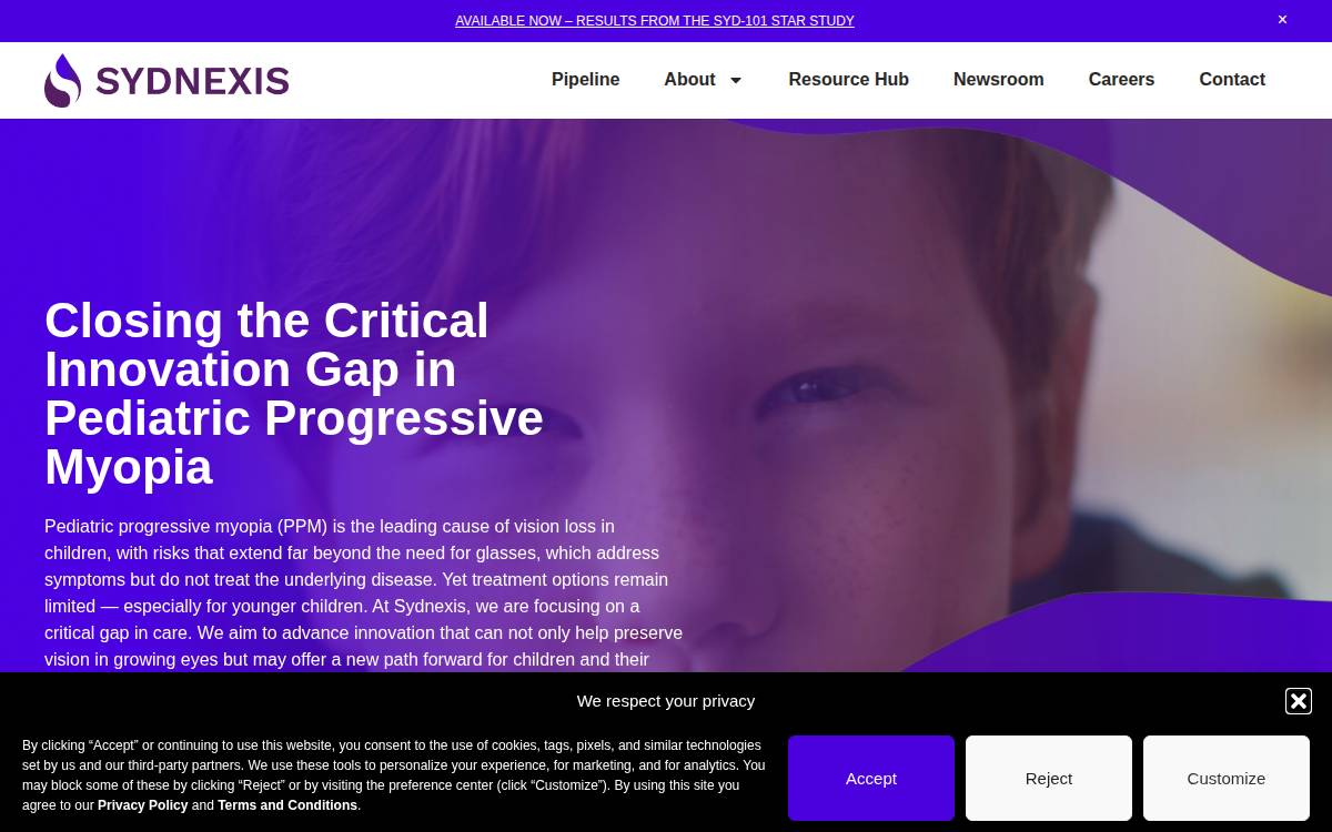 Sydnexis website preview