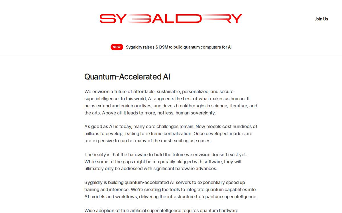 Sygaldry Technologies website preview