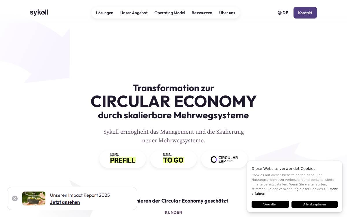Sykell website preview