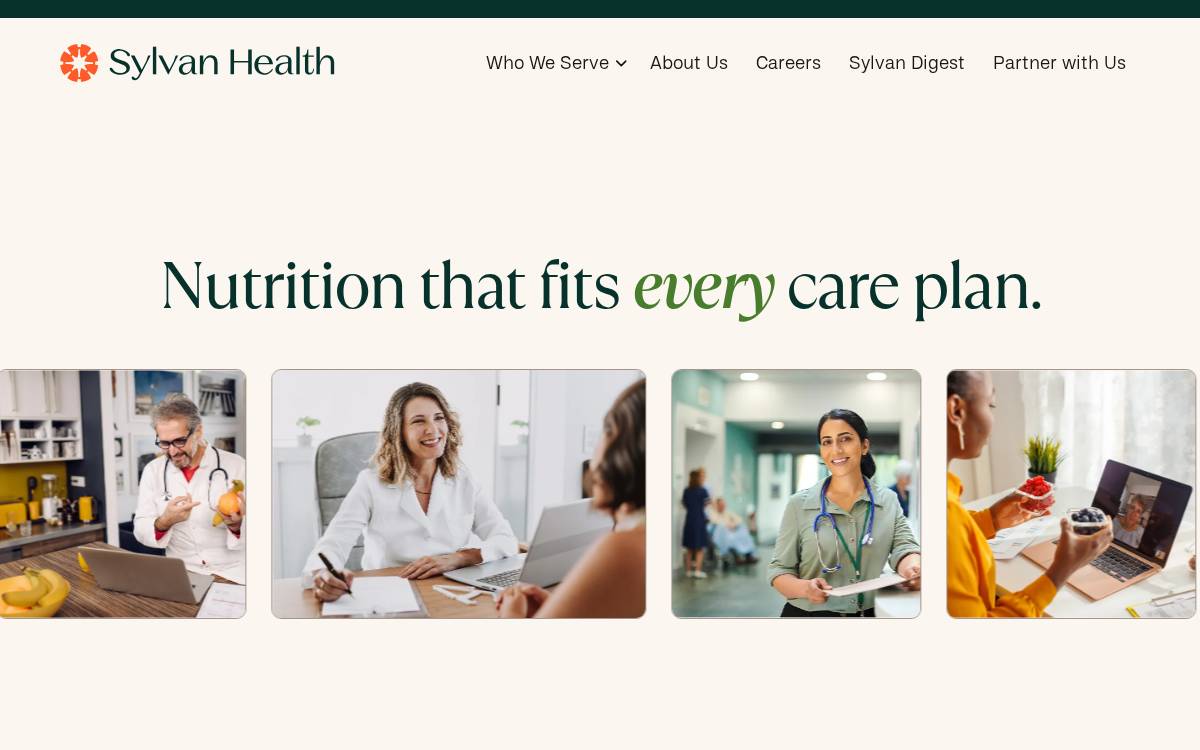 Sylvan Health website preview