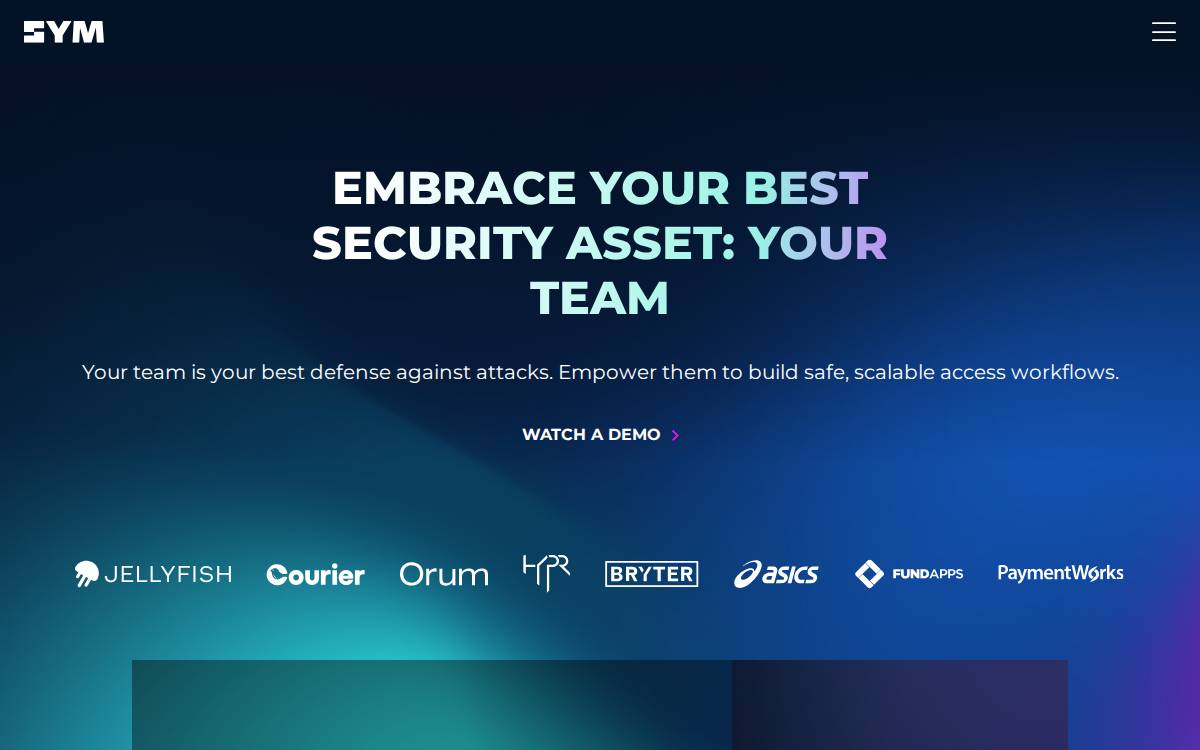 Sym website preview