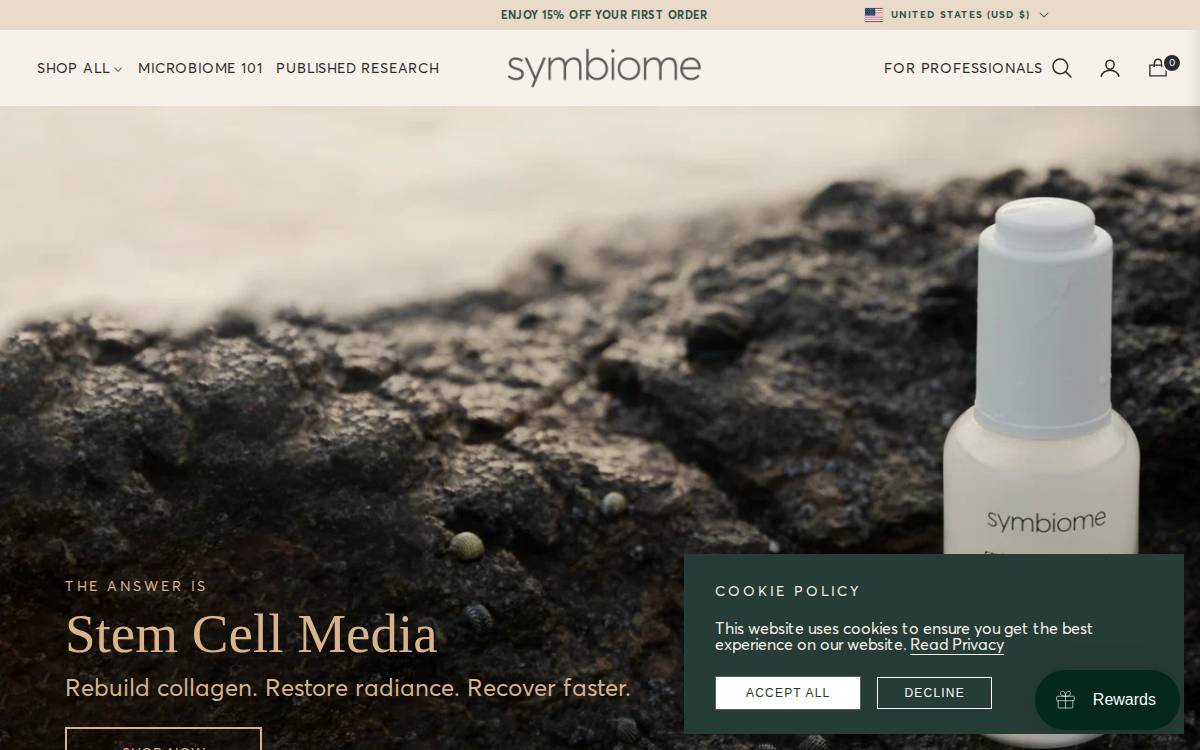Symbiome website preview