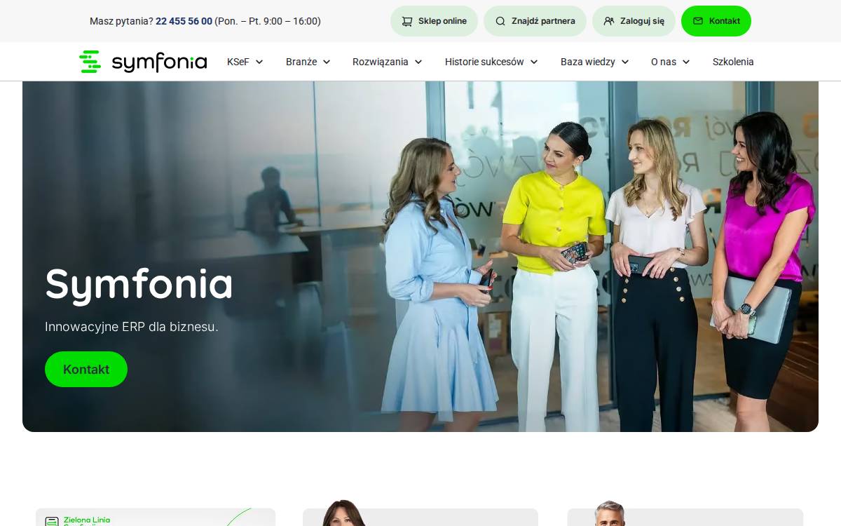 Symfonia website preview