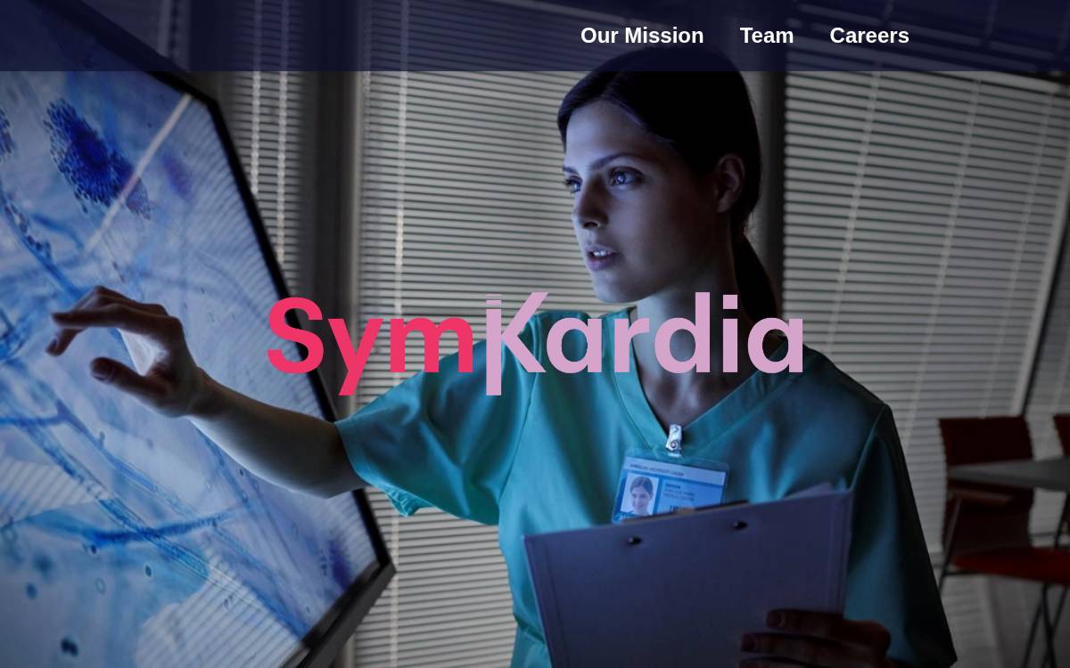 SymKardia website preview